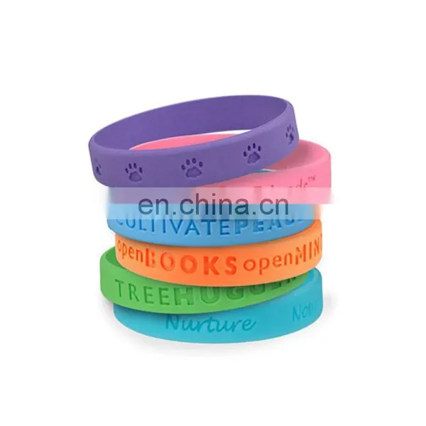 Wholesale Custom Logo Printed Silicone Wristband No Minimum photo-2