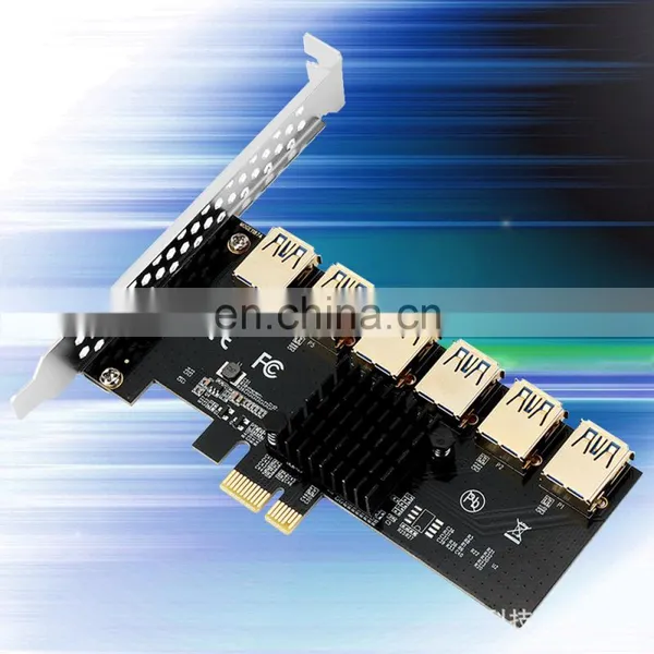 Pci-e To Pci-e Adapter 1 Turn 6 Pci-express Slot 1x To 16x Usb 3.0 Special Riser Card Pcie Converter photo-4