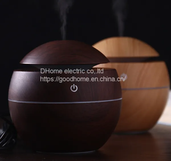 Wood Grain Round Humidifier, Mushroom Humidifier, Wood Grain Aromatherapy Machine（Wechat:13510231336） photo-3