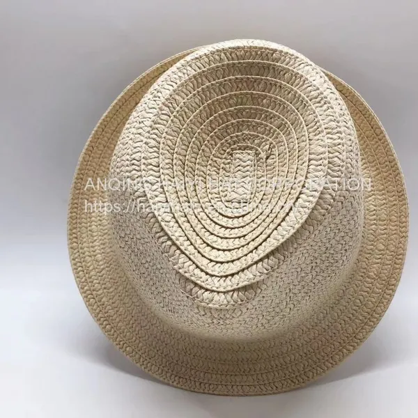 Wholesale British Style Beach Summer Chapeau De Paill Straw Hats Nature Brim Jazz De Paja De Unisex Straw Hat