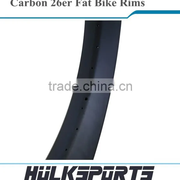 High-end 26er Fat Bike Carbon Wheelset 3K/UD 80 mm Fatbike Rims 18mm Profile Depth Carbon Hooklesse/clincher Mtb Rim Quality Choice photo-5
