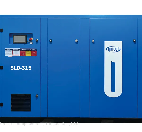 SLD-200 200KW/340Hp/IP55 Power Frequency-single Stage 380v50HZ Screw Air Compressor