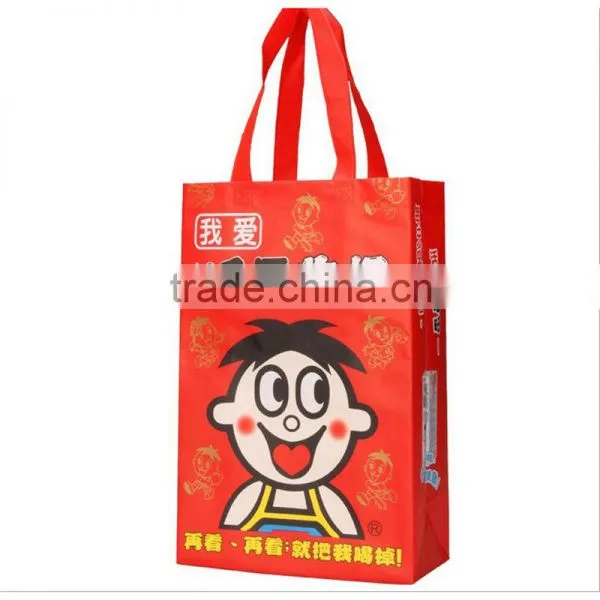 Supermarket Recyclable PP Non Woven Bag Customized Shopping Bags With Handle