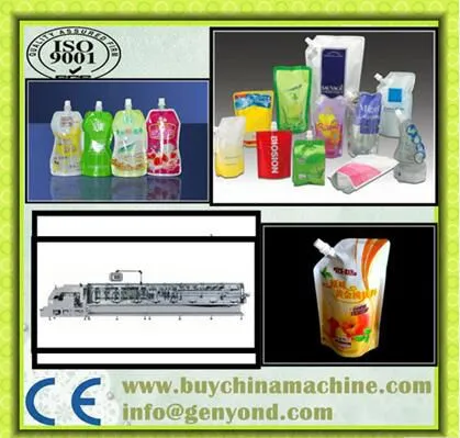 Pineapple Juice Pop Melon Seed Standing up With Spout Satchet/pouch/bag Filling Sealing Capping Packaging Machine photo-5
