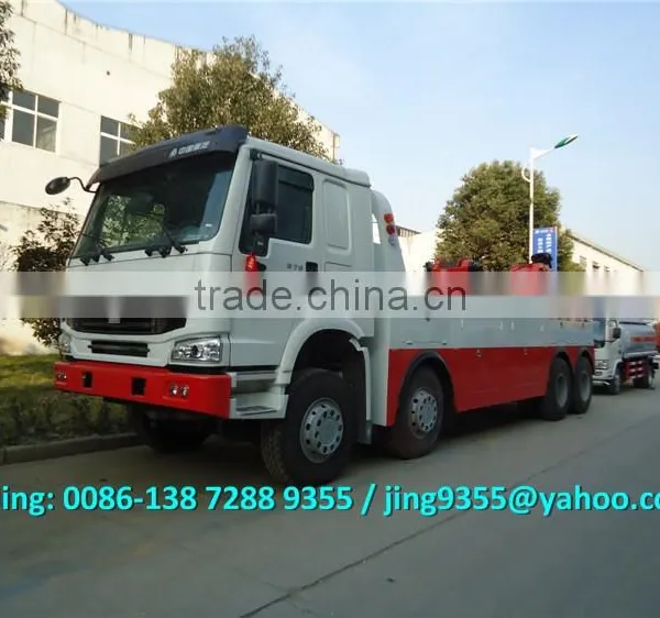 SINO HOWO 8*4 Heavy Duty Rotator Tow Truck,60-80T Wrecker Towing Truck With Hydraulic Control System photo-3