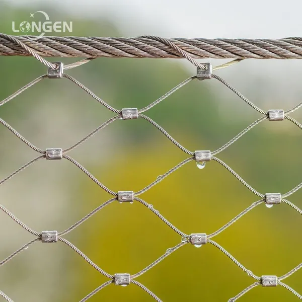 Wholesale Galvanized /Stainless Steel Anti‑Drone Rope Net UAV Security Protection Fence Mesh photo-3