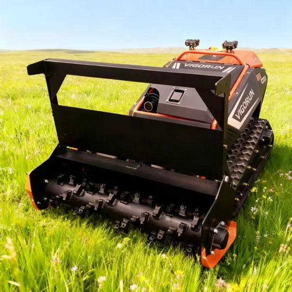 Vigorun Tech Robot Crawler Mower High-Torque RV063 Reducer MTSK1000 Mulcher for Embankments