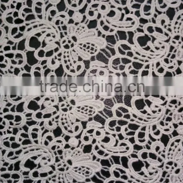 Promotion High Quality Embroidery Lace Cotton Fabric With Flower Pattern photo-6