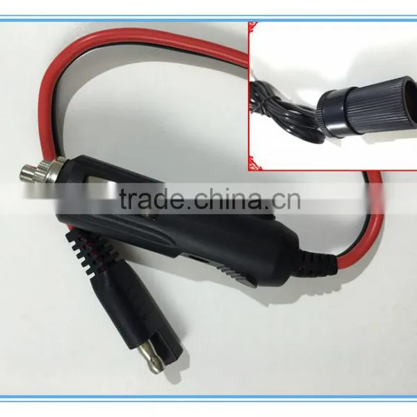 Costom Female Gender Cigarette Plug & SR With 18AWG 2C Cable OF Cable Assembly