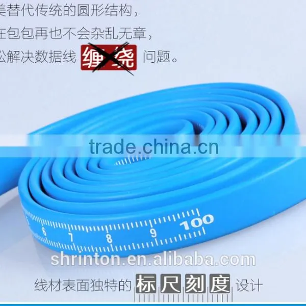 REMAX Original Multi USB Cable Sync Usb Charging Cable With Ruler Scale for Iphone5/5s/6/6s photo-4