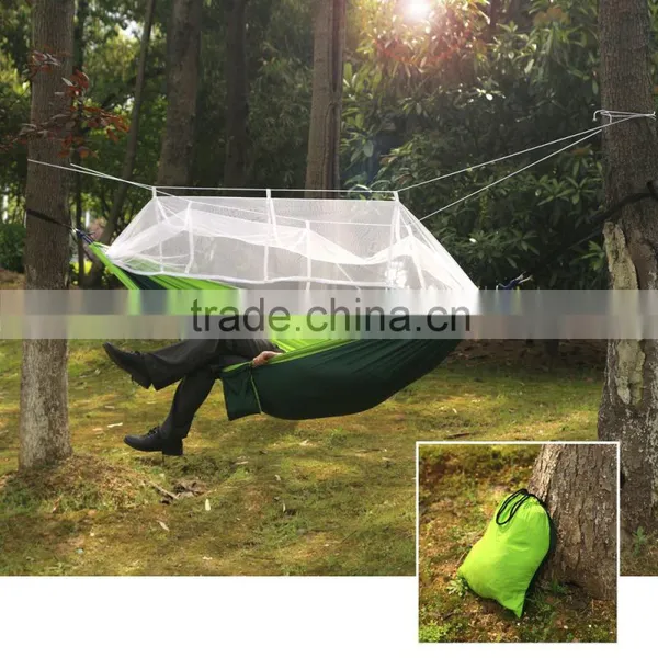 Ultralight Travel Portable Camping Hanging Bed Fabric For Hammock Swing With Mosquito Net photo-3