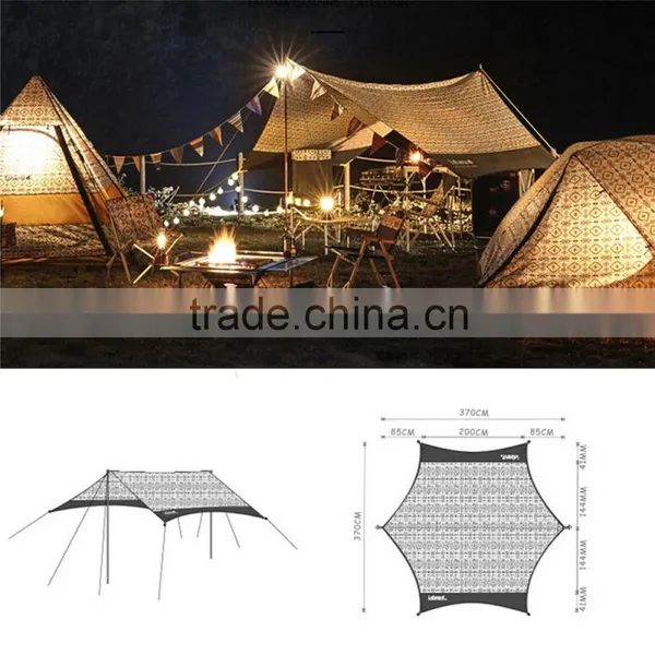 Retro Beach Sun Shelter Portable Camping Outdoor Sun Polyester PU Beach Shelters photo-5