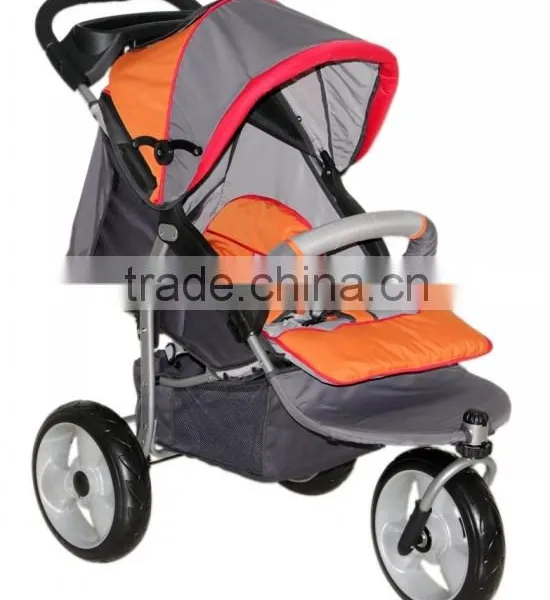 #4012 One Hand Folding Baby Jogger Big Wheel Stroller With Travel System photo-5