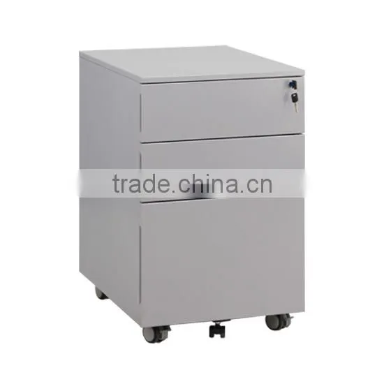 3 Drawer Under Table Cabinet,steel Mobile Pedestal Cabinet