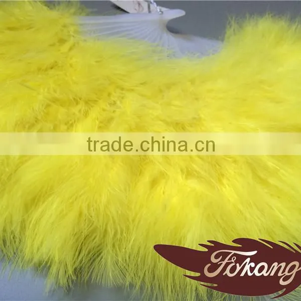 Natural Craft Marabou Turkey Feather Large Hand Fans photo-5