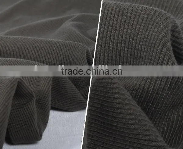 Best Selling Polyester Pandex 2x2 Rib Knit Fabric photo-6