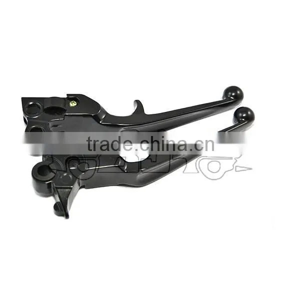 BJ-LS241-021 Custom Black Motorcycle Clutch Levers for 1996-2010 FLSTN DELUXE photo-6