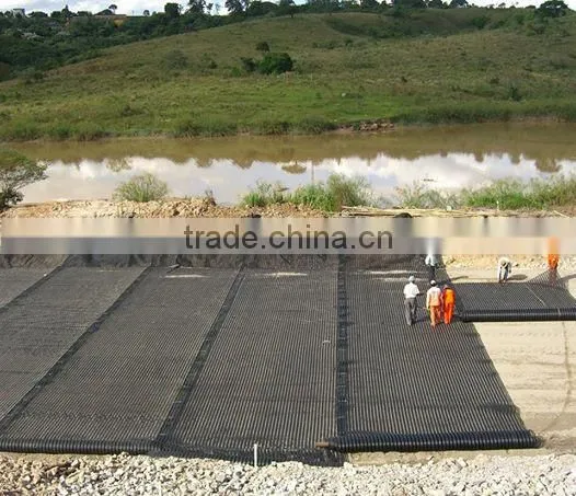200-30KN/M High Quality Best Price Black Polyester Geogrid photo-2