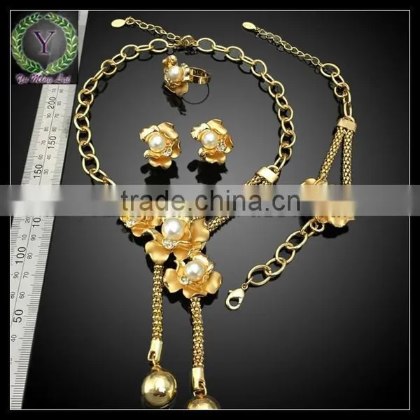 Dubai Gold Jewelry Set , Latest Style Wedding Jewelry Set , 18k Gold Plated Jewelry Set photo-2