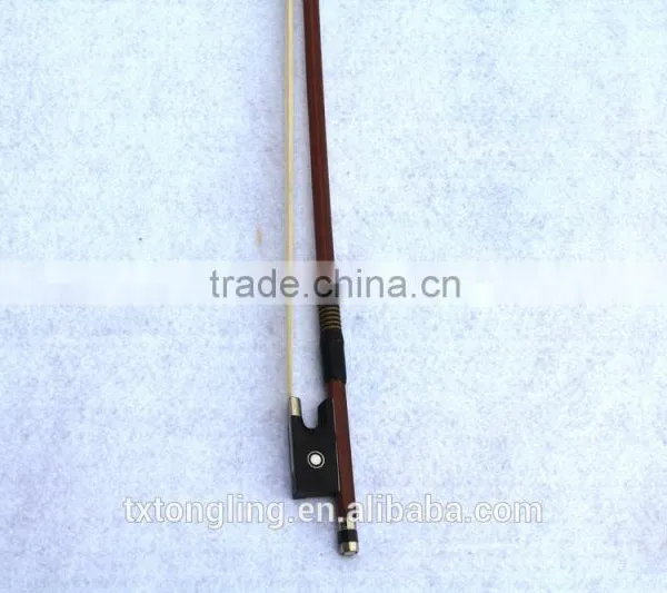 Quality Pernambuco Round Stick Violin Bow Round Bow Ebony Frog photo-2