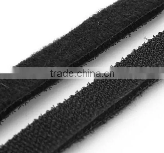 Black Reusable Back to Back Hook and Loop Wire Cable Tie photo-5