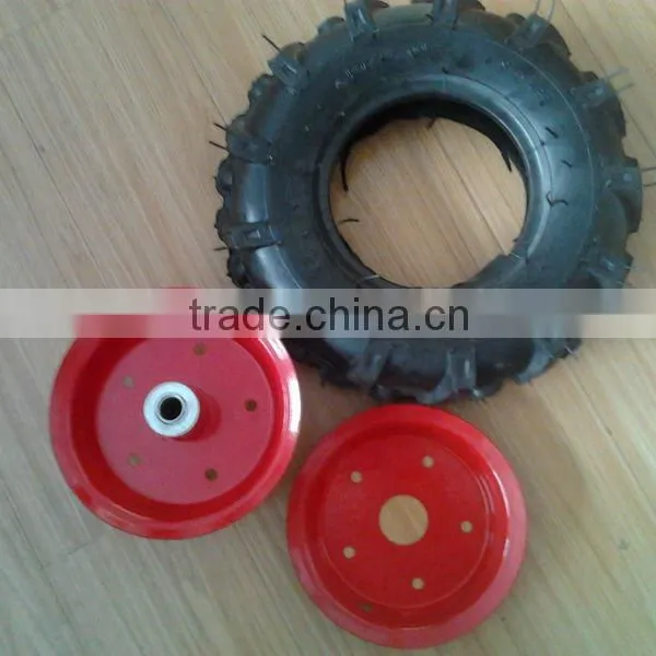 High Quality Manufacturer Rubber Wheelbarrow Wheel 3.50 6 Wheelbarrow Tire Inflating photo-2