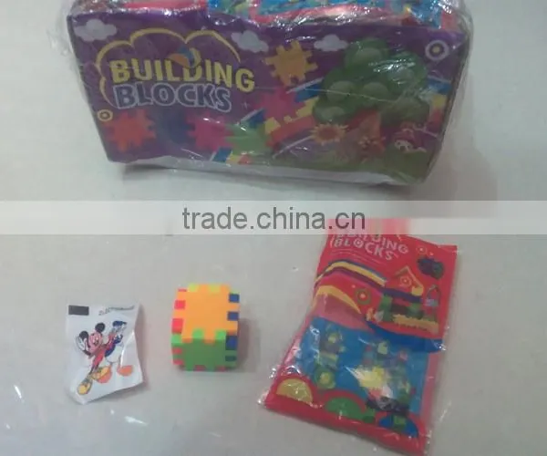 Blocks Toy in Bag With Candy