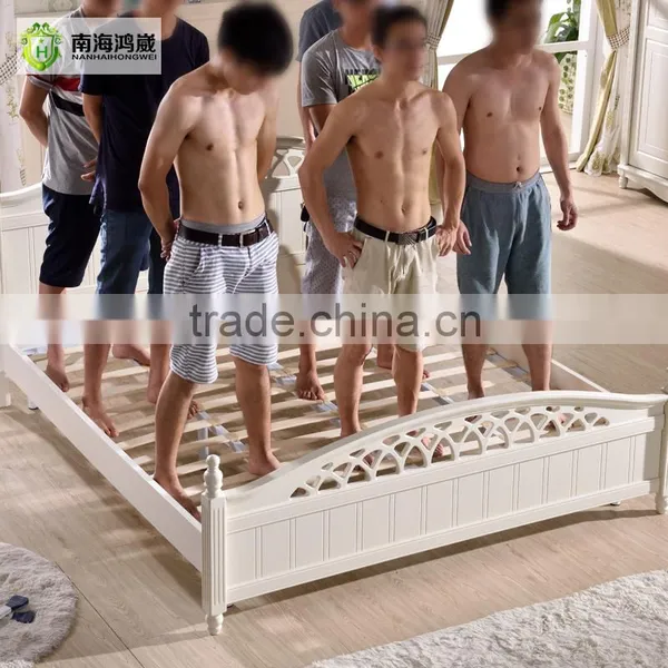 Latest White Simple Design Wooden MDF Bedroom Furniture photo-3