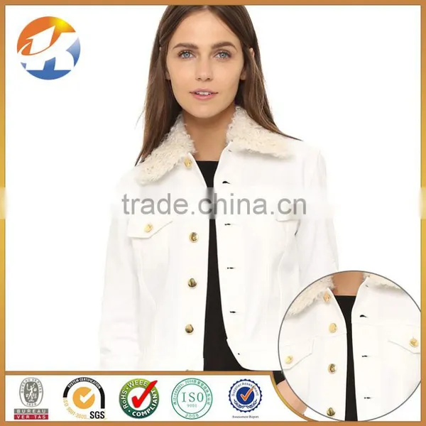 Fashion Embossed Logo Gold Jean Jacket Buttons photo-2
