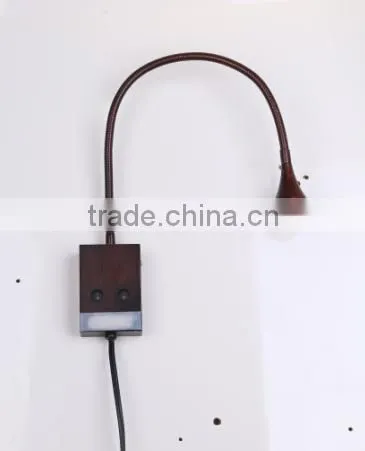 3w Brozen Flexible Reading Wall Lamp With 1w Screen Light photo-2