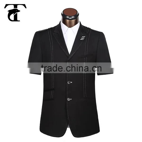 High Quality Unique Men Casual Suit Jackets Men's Blazer Black