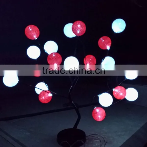 Colorful RGB Tone Globe LED Cotton Ball String Light For Christmas Outdoor String Lights photo-2