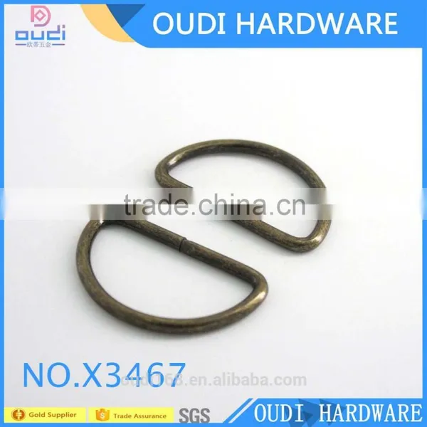 Antique Brass D-ring Designed For Bag Making Accessories Decoartion Metal Rings photo-3