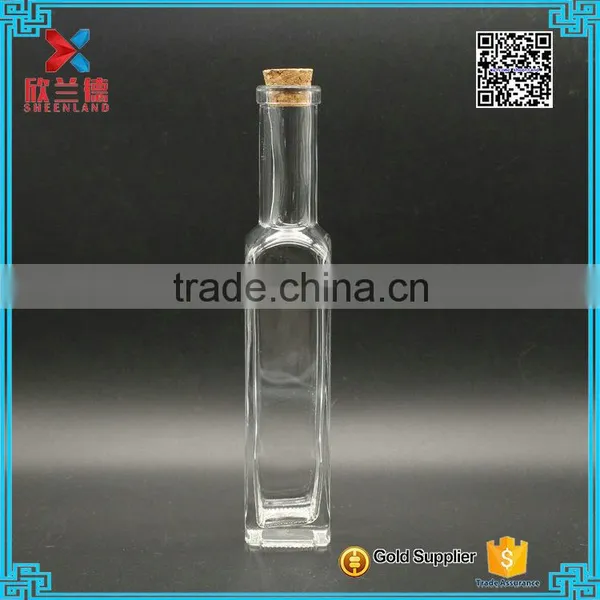 High Quality Slim Wine Bottle/150ml Clear Cork Beverage Bottle photo-5