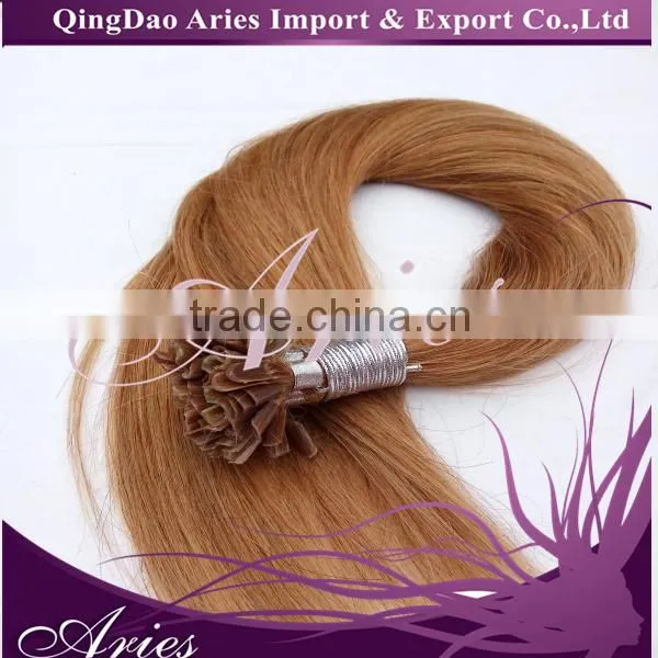 Aries U Nail Tip Pre Bonded Keratin Glue Fusion Remy Human Hair Extensions 22" photo-6