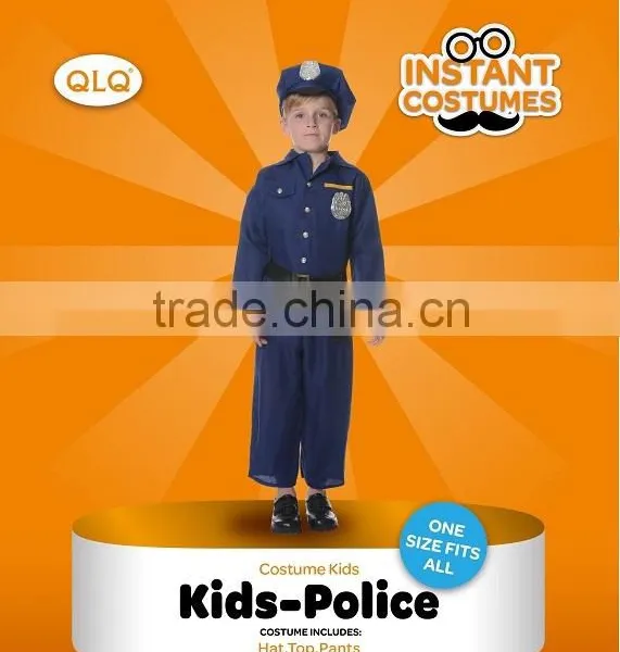Halloween police costume for children cop uniform kids police costume