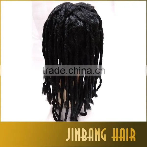 2016 New Style Fashionable Factory Cheap Wholeasale Price Synthetic Hair Dreadlock Wig for Black Man photo-3