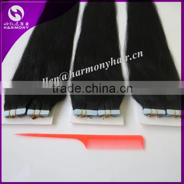 Hot Sale 100% Unprocessed Virgin Brazilian Hair Cheap Tape Hair Extensions photo-3