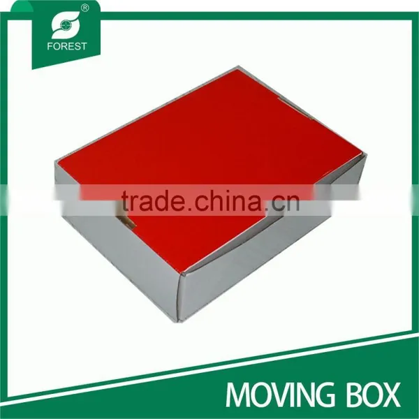 WHITE CARDBOARD FOLDING MOVING PAPER BOX photo-6