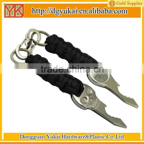 Yukai Fashion DIY Paracord Charms Metal Multi-tool Skull Key for Paracord photo-2