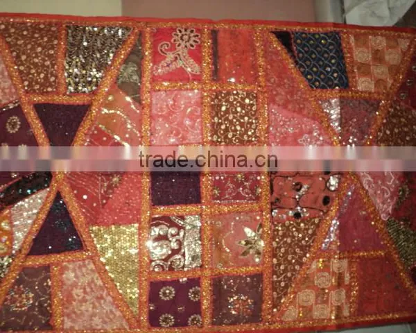 Ethnic Boho Indian Wall Hangings Patchwork Tapestry photo-5