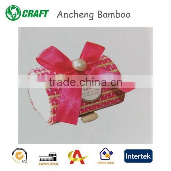Bamboo Small Packaging Boxes for Jewelry or Ornament Ring photo-4