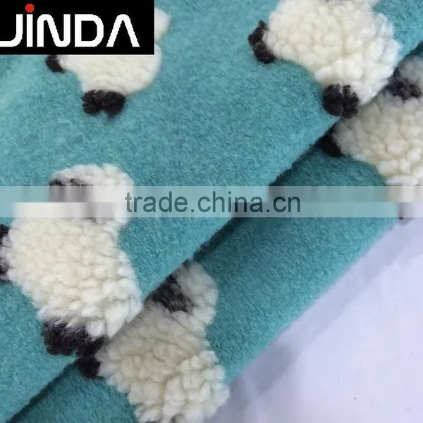 Wholesale Wool Acrylic Polyester Blend Jacquard Fabric for Suits