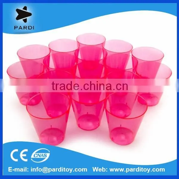 Customize Log Print Plastic Shot Glasses Cup Assorted Neon Colors photo-4
