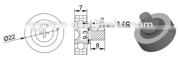 M6x22x7mm Drawer Pulley Bearing DR22 photo-4