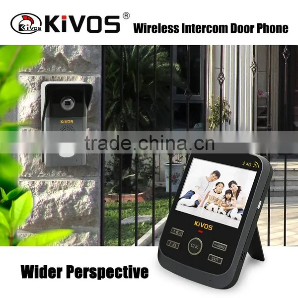 KiVOS Newest 3.5 Inch Support up to 2 Cameras and 3 Monitors. KDB303 Wireless Video Door Phone photo-5