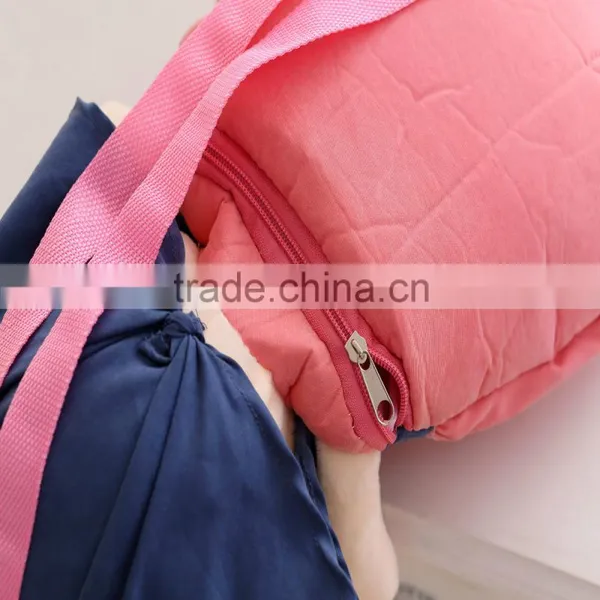 55cm Beautiful Customized Beige Stuffed Plush Phil Doll Backpack With Brown Windbreak&pink Hood photo-5