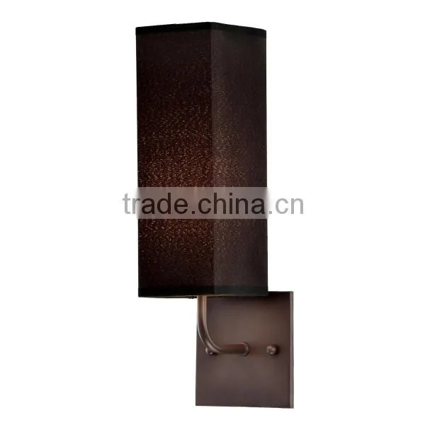 up and Down Metal Wall Light With Black Shade photo-2