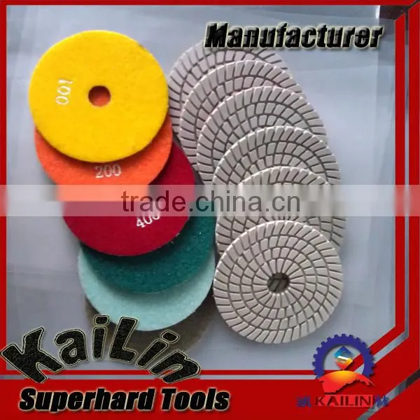 Angle Grinder Polishing Pads /flexible Wet Polishing Pad for Marble Granite photo-2