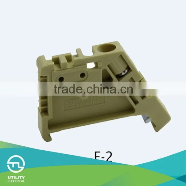 Termial Block Accessary E/2 Din-rail UTL JUT2 Series Weidmuller End Stop EW35 Light Brown photo-2